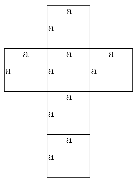 立方体の展開図