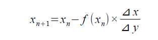ニュートン法 計算式