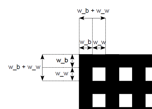 十字線模様の作り方