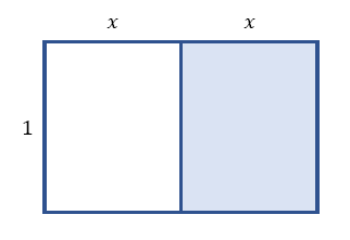 長方形を正方形と長方形に分割